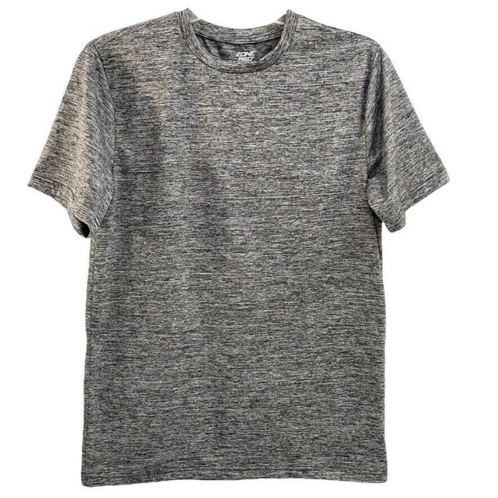 Zone Pro Athletic Mens M Activewear Pullover T-Shirt Short Sleeve Grey
